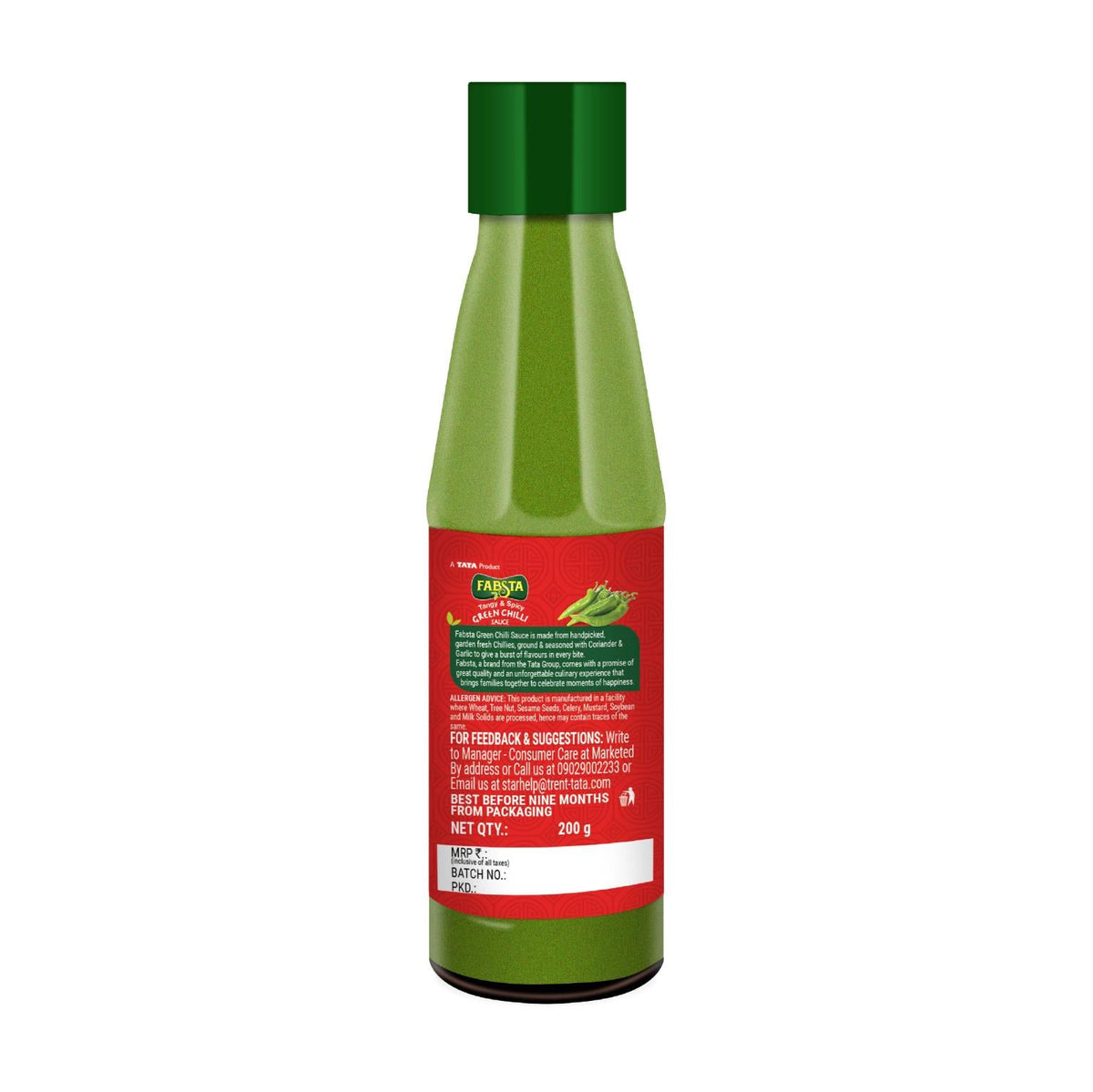 Fabsta Green Chilli Sauce, 200 g
