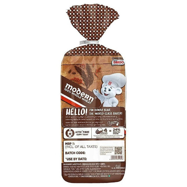 Modern 100% Whole Wheat Bread 400 g