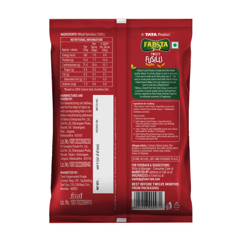 Fabsta Fusilli Pasta 250 g