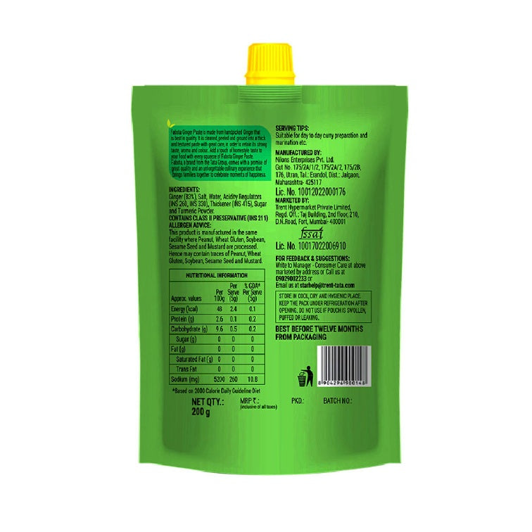 Fabsta Ginger Paste, 200 g