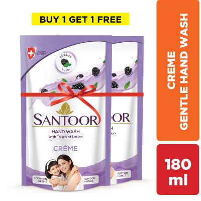 Santoor Hand Wash Fresh 2x180 ml