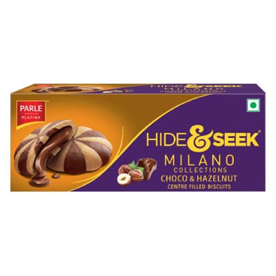 Parle Milano Centre Filled Cookies- Choco & Hazelnut 60 gm