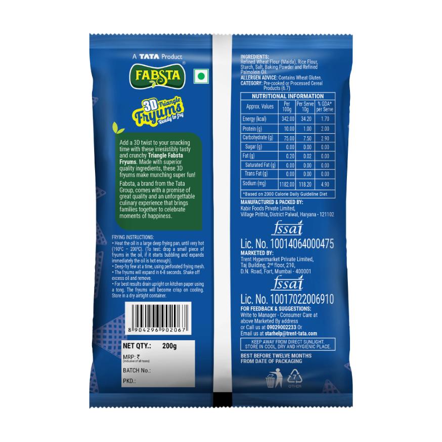 Fabsta 3D Triangle Fryums 200 g