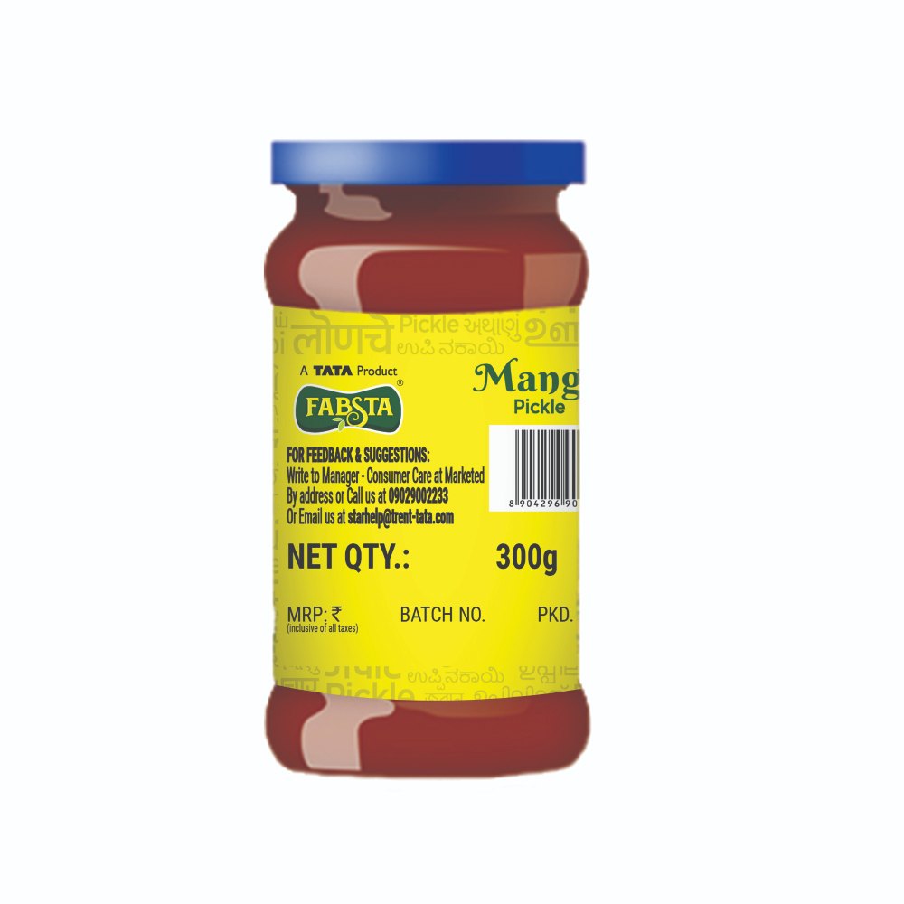 Fabsta Mango Pickle Bottle 300 g