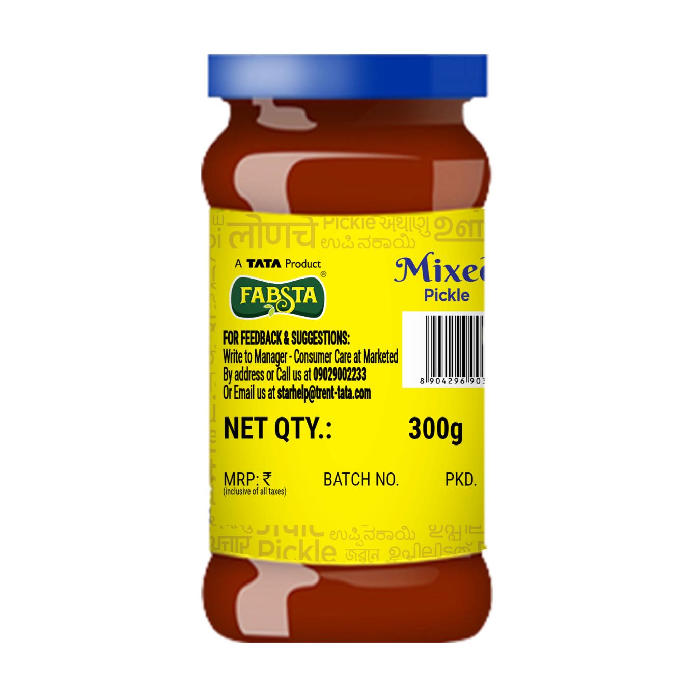 Fabsta Mixed Pickle Bottle 300 g