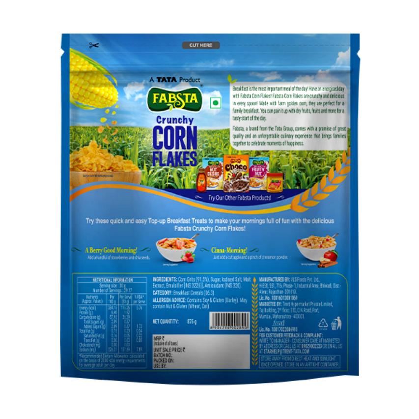 Fabsta Cornflakes Regular Pouch, 875 g
