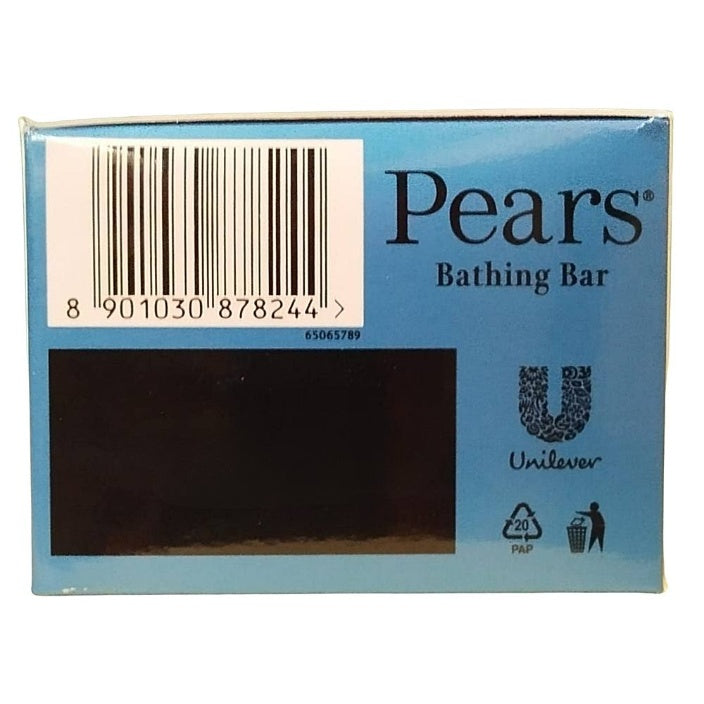 Pears Soft & Fresh Bathing Bar With 0.98 Pure Glycerine & Mint Extracts-For Fresh Glow 4x125 g