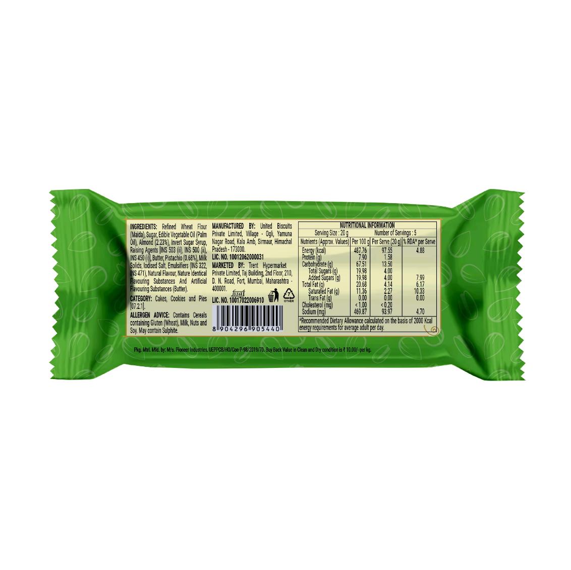 Fabsta Pista Almond Cookies, 100 g