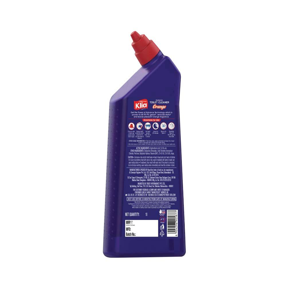 Klia Toilet Cleaner Orange, 1 L