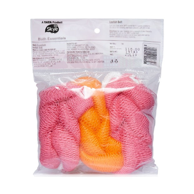 Skye Back Belt Loofah, Orange, 70 g