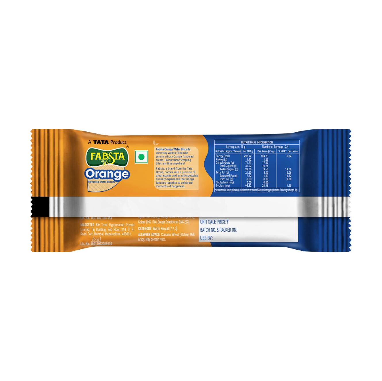 Fabsta Orange Wafer Biscuits 75 g