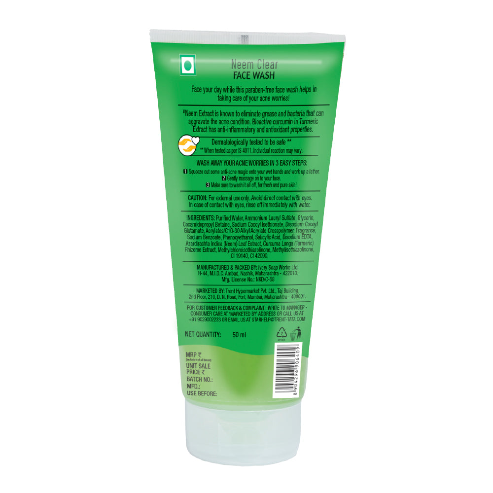 Skye Neem Clear Purifying Face Wash 50ml