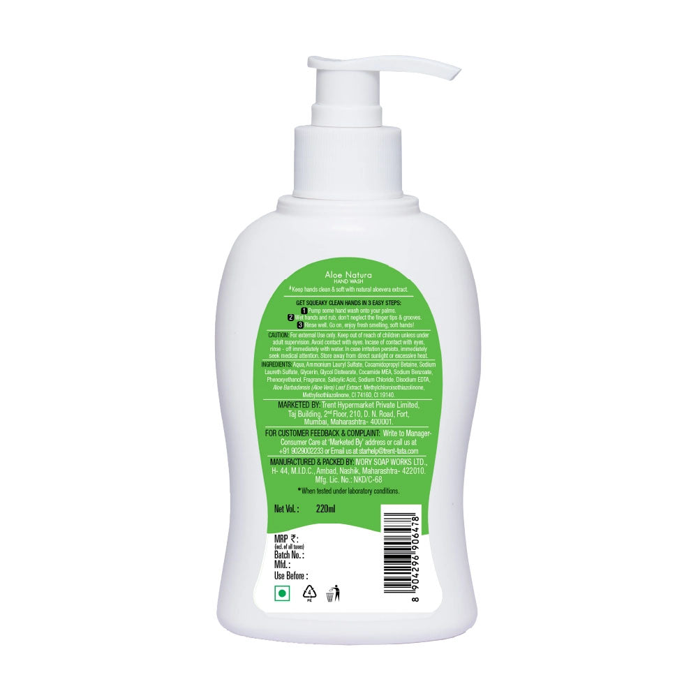 Skye Aloe Natura Handwash 220ml