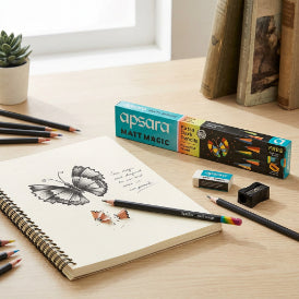 Apsara Extra Dark Mat Magic Pencil pack of 10