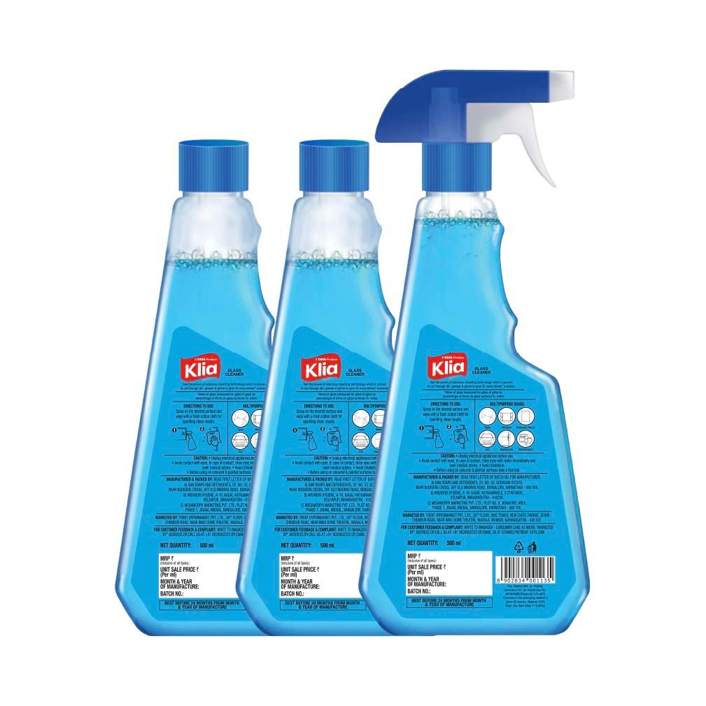 Klia Disinfectant Glass Cleaner Combi 3x500ml
