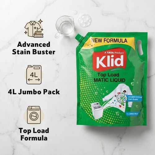 Klia Top Load Liquid Detergent, 1 L