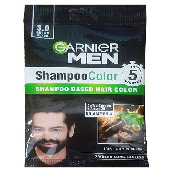 Garnier Brown Black Color Men Shampoo 200 ml
