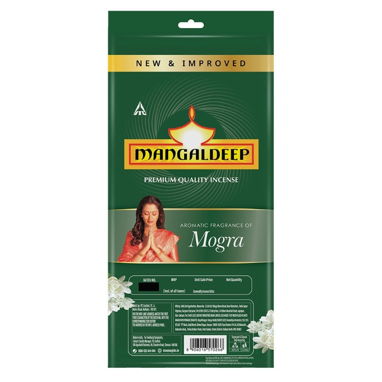 Mangaldeep Mogra Pouch Agarbatti 130 sticks