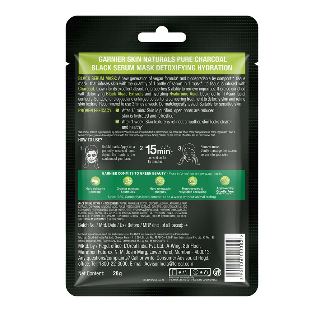 Garnier Black Serum Mask Pure Charcoal 100 ml