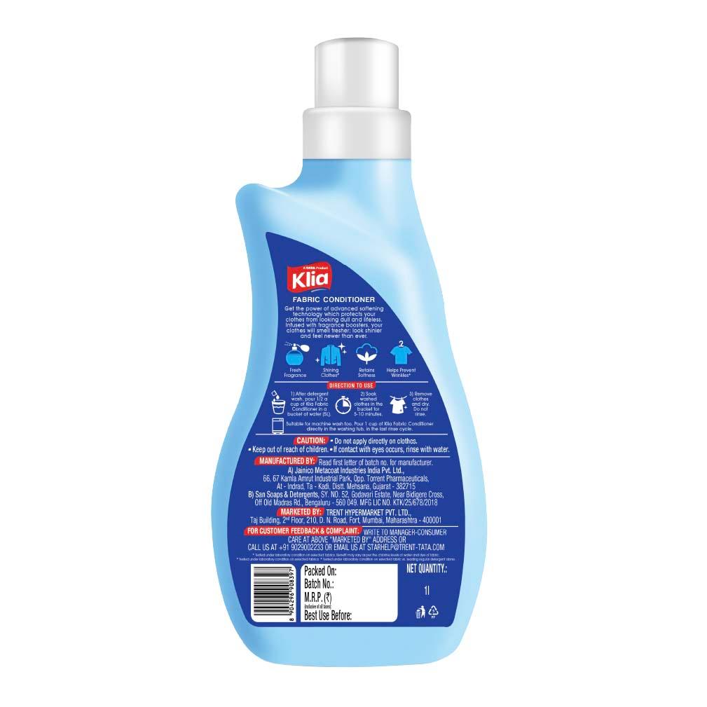 Klia Fabric Conditioner Blue 800 ml