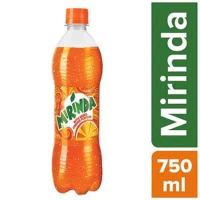 Mirinda Orange Carbonated Soft Drink Pet Bottle 750 ml