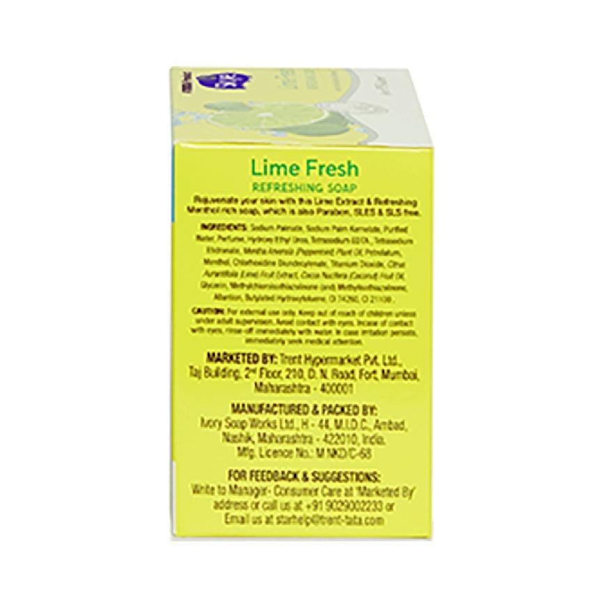 Skye Lime Recharge Soap, Pack of 3 x 125 g