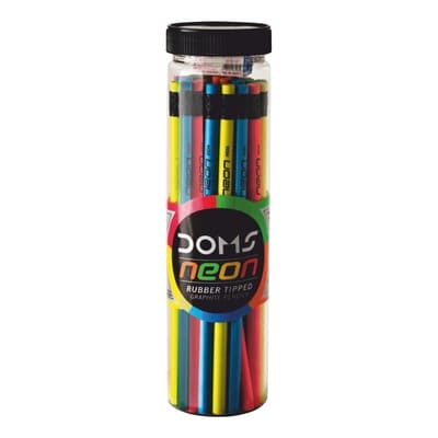 Doms Neon Rt Pencil 30 Pcs Jar 30 pcs