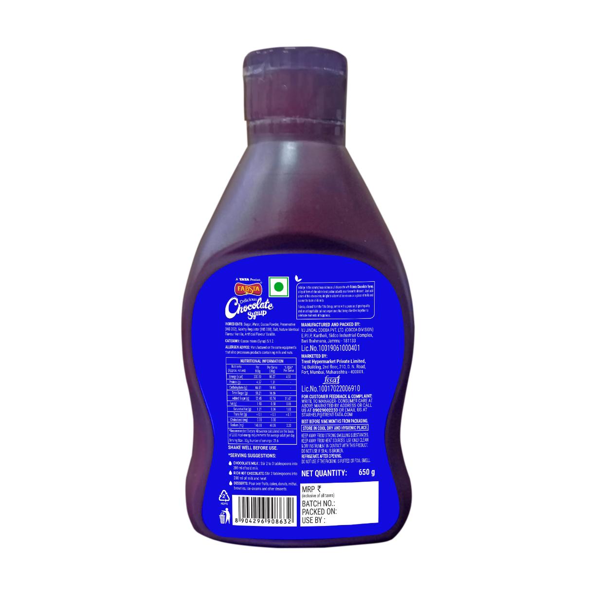 Fabsta Chocolate Syrup 650 g