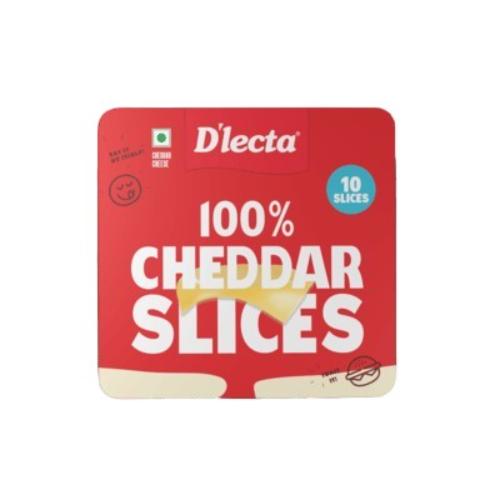 D'Lecta Natural Cheddar Cheese Slice 200 gm