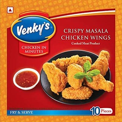 Venkys Masala Chicken Wings 10 Pcs 550 gm