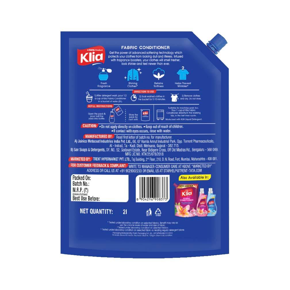 Klia Fabric Conditioner Blue, 2 L