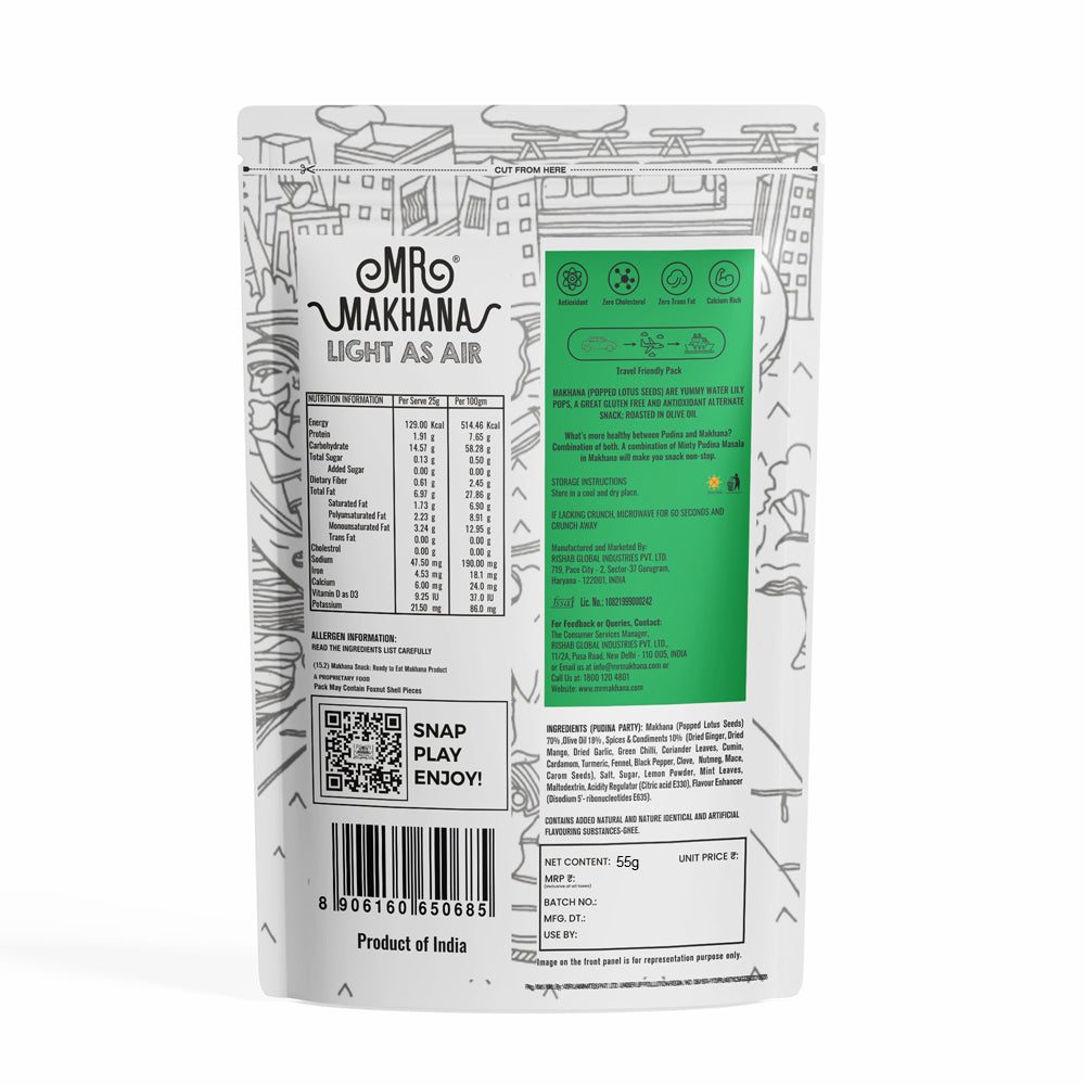 Mr Makhana Pudina Party 55 gm