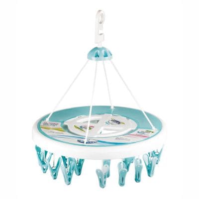 Smartle Cloth Hanger Round Blue with 24 clips