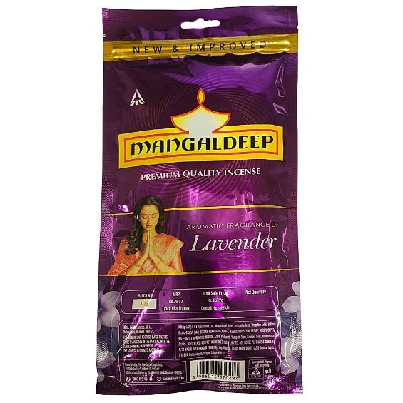 Mangaldeep Ziplock French Lavender 106 sticks