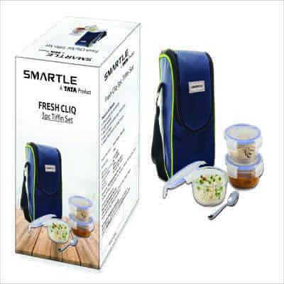 Smartle Fresh Cliq Glass Lunch Box 3 pcs
