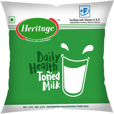 Heritage Toned Milk Pouch 1 ltr