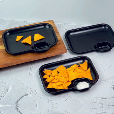 Smartle Chip N Dip Rectangular Black 1 pc