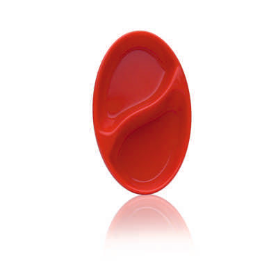 Smartle Oval 2 Compartment Red 1 pc