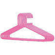 Smartle Plastic Hanger Pink Set Of 6 Pc