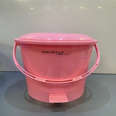 Smartle Plain Dustbin Pink 7 ltr