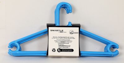 Smartle Plastic Hanger Blue set of 6