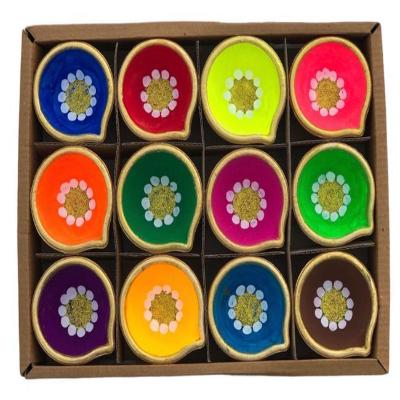 Smartle Basic Clay Diya pack of 12