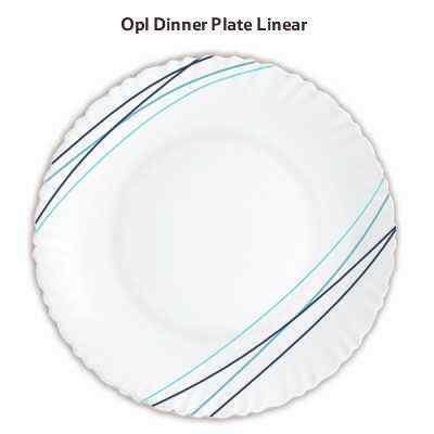 Smartle Opalware Dinner Plate Linear 1 pc