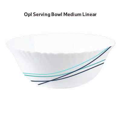Smartle Opalware Serving Bowl Medium Linear 1 pc