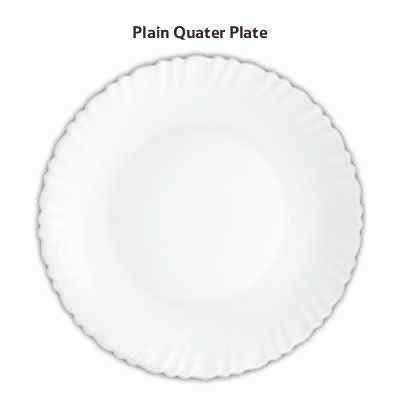 Smartle Plain Quater Plate 1 pc