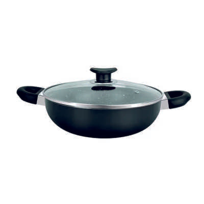 Smartle Non Stick Kadai 24 Cm Wid Lid 1 pc