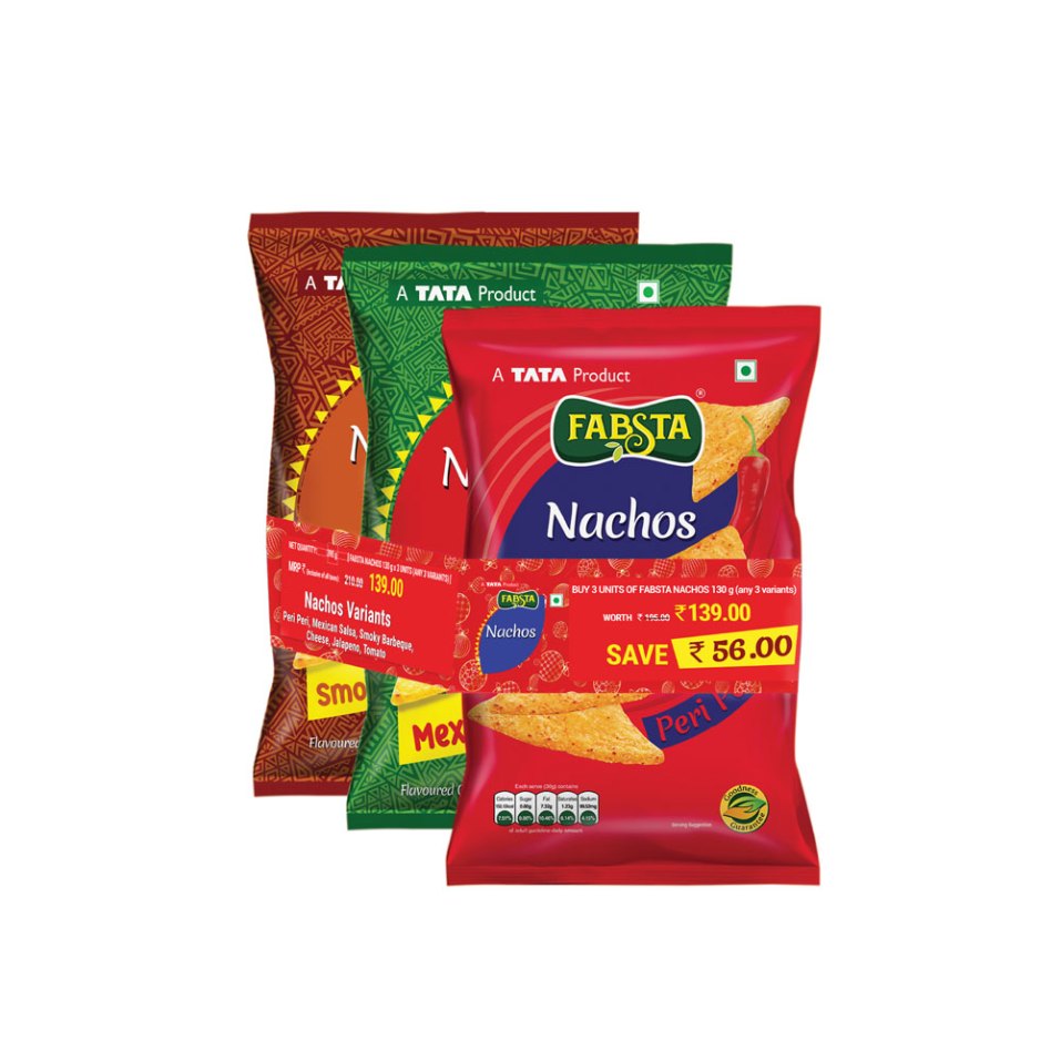 Fabsta Nachos Combi Pack, 390 g