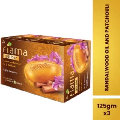 Fiama Gel Bathingbar Sandalwod Oil 3x125 gm
