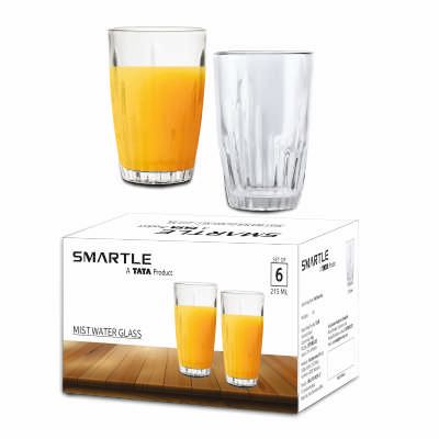 Smartle Mist Water Glass 210 Ml set of 6
