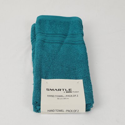 Smartle Hand Towel Turquoise Blue set of 2